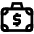 Dollar Suitcase Icon from Atlas Line Set | Free Download as SVG Vector and Transparent PNG | Streamline icons