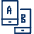 Business Dual Screen Mobile Icon from Cyber Line Set