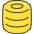 Money Coin 2 Icon from Stickies Colors - Free Set