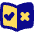 Book Flip Previous Page Arrow Icon from Plump Pop Set