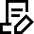 Document Contract Edit Sign Icon from Sharp Line Set