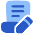 Document Contract Edit Sign Icon from Plump Flat Set