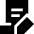 Document Contract Edit Sign Icon from Sharp Solid Set