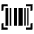 Barcode Scanner Icon from Sharp Line - Material Symbols Set