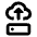 Cloud Server Upload Icon from Rounded Line - Material Pro Set