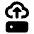 Cloud Server Upload Fill Icon from Rounded Fill - Material Pro Set