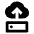 Cloud Server Upload Fill Icon from Outlined Fill - Material Pro Set