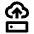 Cloud Server Upload Icon from Outlined Line - Material Pro Set