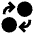 Coin Swap Fill Icon from Outlined Fill - Material Pro Set