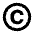 Copyright Icon from Sharp Line - Material Pro Set