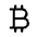 Currency Bitcoin Icon from Rounded Line - Material Symbols Set