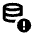 Database Alert Icon from Sharp Line - Material Pro Set