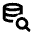 Database Search Icon from Rounded Line - Material Pro Free Set
