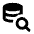 Database Search Fill Icon from Rounded Fill - Streamline Material Set