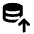 Database Upload Fill Icon from Rounded Fill - Material Pro Set