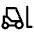 Forklift Icon from Rounded Line - Material Symbols Set