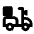 Motorcycle Delivery Icon from Outlined Line - Material Pro Set