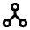Network Node Icon from Outlined Line - Material Pro Set