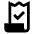 Receipt Long Check Fill Icon from Sharp Fill - Material Pro Set