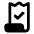 Receipt Long Check Fill Icon from Rounded Fill - Material Pro Set