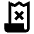 Receipt Long Deny Fill Icon from Sharp Fill - Material Pro Set