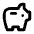 Savings Icon from Rounded Line - Material Pro Set
