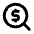 Search Dollar Fill Icon from Rounded Fill - Streamline Material Set