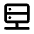 Server Icon from Rounded Line - Material Pro Set