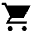 Shopping Cart Fill Icon from Sharp Fill - Material Symbols Set