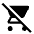 Shopping Cart Off Fill Icon from Outlined Fill - Material Symbols Set