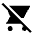 Shopping Cart Off Fill Icon from Sharp Fill - Material Symbols Set