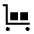 Trolley Fill Icon from Outlined Fill - Material Symbols Set