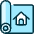 Project Blueprint Home Icon from Ultimate Duotone - Free Set