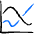 Analytics Graph Line Triple Icon from Freehand Duotone - Free Set