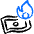 Business Metaphor Burn Money Icon from Freehand Duotone - Free Set