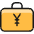 Cash Briefcase Yen Yuan Icon from Ultimate Colors Set | Free Download as SVG Vector and Transparent PNG | Streamline icons