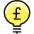 Cash Bulb Pound Icon from Ultimate Colors Set