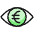 Cash Eye Euro Icon from Ultimate Colors Set