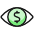 Cash Eye Icon from Ultimate Colors Set