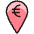 Cash Pin Euro Icon from Ultimate Colors Set