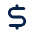 Currency Dollar 2 Line Icon from Mingcute Line Set