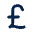 Currency Pound 2 Line Icon from Mingcute Line Set