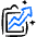 Performance Increase Clipboard Icon from Freehand Duotone - Free Set