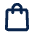 Shopping Bag 1 Line icon - Free transparent PNG, SVG. No sign up needed.