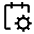 Calendar Settings Icon from Carbon Set | Free Download as SVG Vector and Transparent PNG | Streamline icons