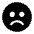 Face Dissatisfied Filled Icon from Carbon Set