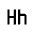 Letter Hh Icon from Carbon Set