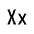 Letter Xx Icon from Carbon Set