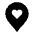 Location Heart Filled Icon from Carbon Set | Free Download as SVG Vector and Transparent PNG | Streamline icons