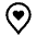 Location Heart Icon from Carbon Set | Free Download as SVG Vector and Transparent PNG | Streamline icons